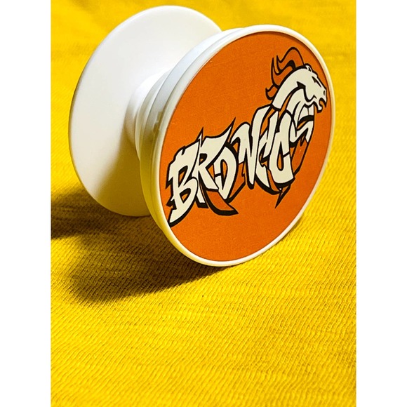 Broncos Font Football Pop Up Phone Accessory With Super Sticky Glue - Picture 2 of 5